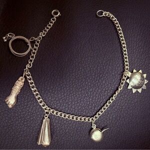 Sterling Silver Unique Charm Bracelet